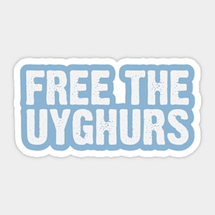 Free The UYGHURS Sticker